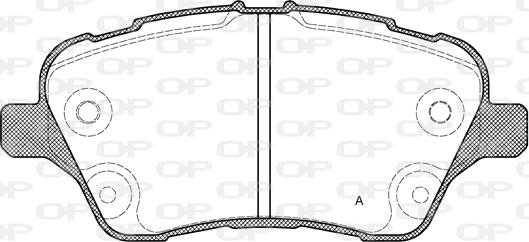 Open Parts BPA1514.00 - Гальмівні колодки, дискові гальма autozip.com.ua