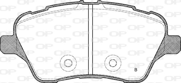 Open Parts BPA1514.00 - Гальмівні колодки, дискові гальма autozip.com.ua