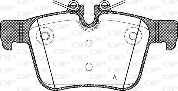 Open Parts BPA1516.40 - Гальмівні колодки, дискові гальма autozip.com.ua
