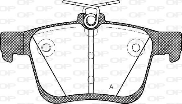 Open Parts BPA1516.00 - Гальмівні колодки, дискові гальма autozip.com.ua