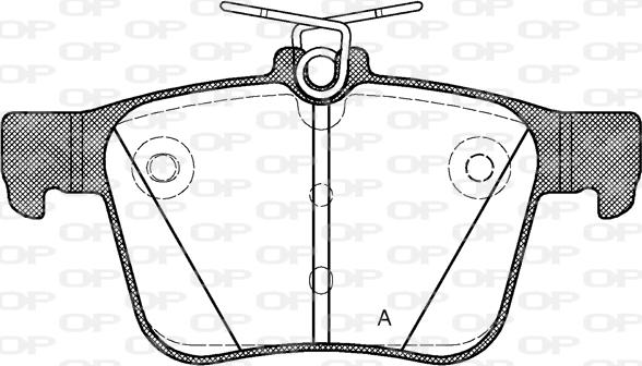 Open Parts BPA1516.10 - Гальмівні колодки, дискові гальма autozip.com.ua