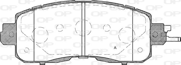 Open Parts BPA1517.04 - Гальмівні колодки, дискові гальма autozip.com.ua