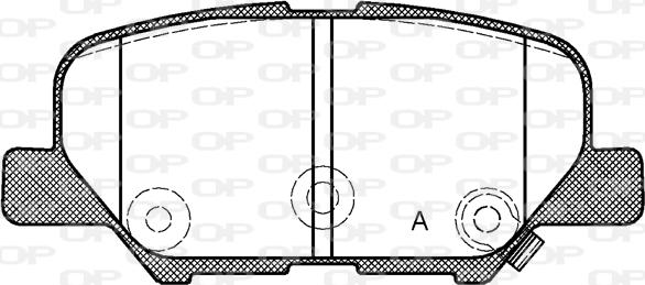 Open Parts BPA1536.02 - Гальмівні колодки, дискові гальма autozip.com.ua