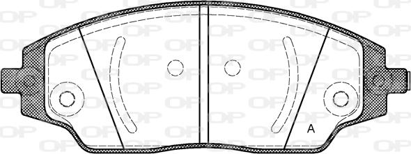 Open Parts BPA1537.02 - Гальмівні колодки, дискові гальма autozip.com.ua