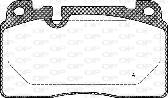 Open Parts BPA1527.00 - Гальмівні колодки, дискові гальма autozip.com.ua