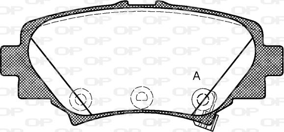 Open Parts BPA1570.02 - Гальмівні колодки, дискові гальма autozip.com.ua
