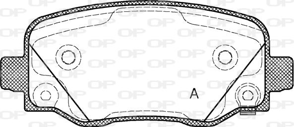 Open Parts BPA1578.02 - Гальмівні колодки, дискові гальма autozip.com.ua