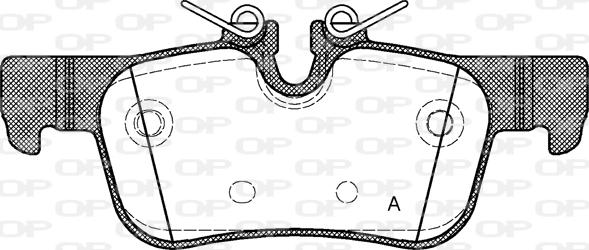 Open Parts BPA1573.00 - Гальмівні колодки, дискові гальма autozip.com.ua