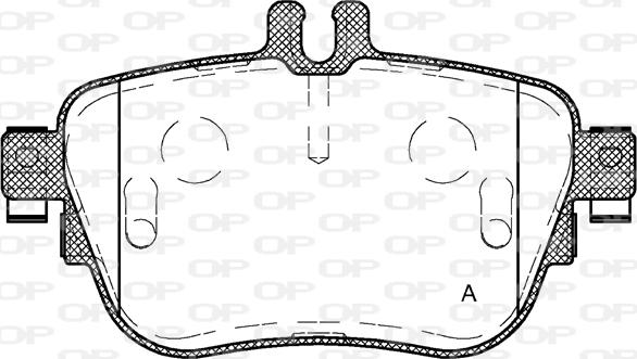 Open Parts BPA1699.00 - Гальмівні колодки, дискові гальма autozip.com.ua