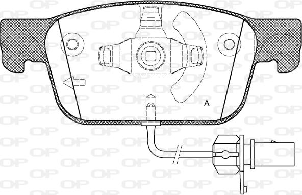 Open Parts BPA1692.01 - Гальмівні колодки, дискові гальма autozip.com.ua