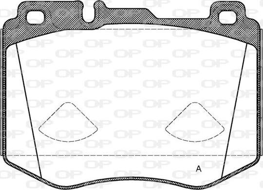 Open Parts BPA1604.00 - Гальмівні колодки, дискові гальма autozip.com.ua