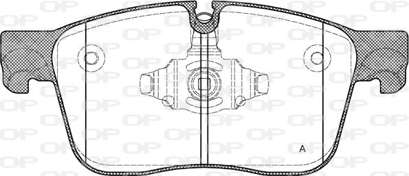 Open Parts BPA1683.00 - Гальмівні колодки, дискові гальма autozip.com.ua