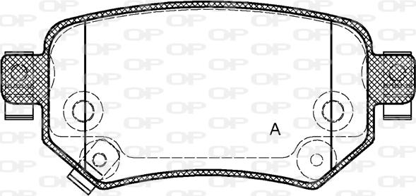 Open Parts BPA1682.02 - Гальмівні колодки, дискові гальма autozip.com.ua