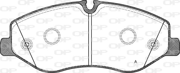 Open Parts BPA1623.00 - Гальмівні колодки, дискові гальма autozip.com.ua