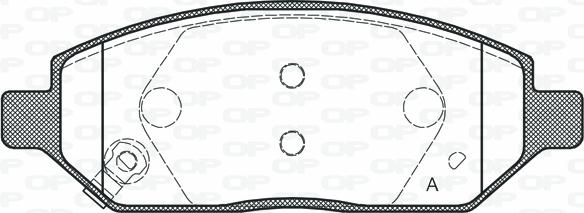 Open Parts BPA1674.02 - Гальмівні колодки, дискові гальма autozip.com.ua