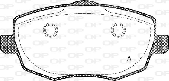 Open Parts BPA1099.00 - Гальмівні колодки, дискові гальма autozip.com.ua