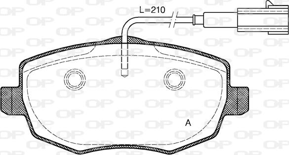 Open Parts BPA1099.01 - Гальмівні колодки, дискові гальма autozip.com.ua