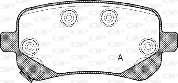 Open Parts BPA1095.02 - Гальмівні колодки, дискові гальма autozip.com.ua