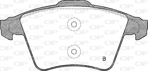 Open Parts BPA1045.01 - Гальмівні колодки, дискові гальма autozip.com.ua