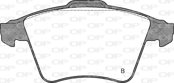 Open Parts BPA1045.22 - Гальмівні колодки, дискові гальма autozip.com.ua