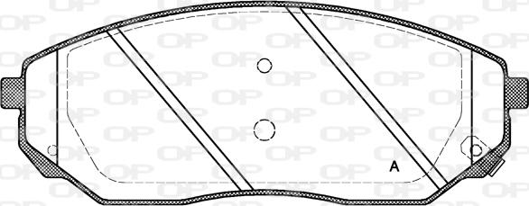 Open Parts BPA1041.02 - Гальмівні колодки, дискові гальма autozip.com.ua