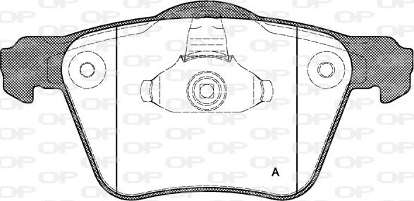 Open Parts BPA1043.00 - Гальмівні колодки, дискові гальма autozip.com.ua