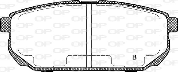 Open Parts BPA1042.02 - Гальмівні колодки, дискові гальма autozip.com.ua