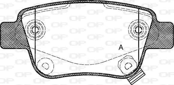 Open Parts BPA1047.02 - Гальмівні колодки, дискові гальма autozip.com.ua