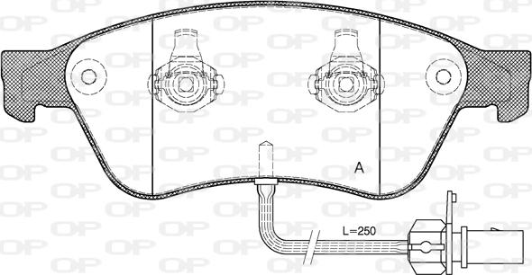 Open Parts BPA1056.02 - Гальмівні колодки, дискові гальма autozip.com.ua