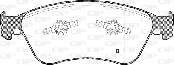 Open Parts BPA1056.02 - Гальмівні колодки, дискові гальма autozip.com.ua