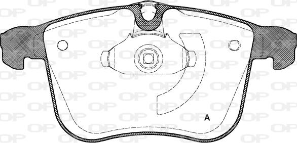 Open Parts BPA1053.00 - Гальмівні колодки, дискові гальма autozip.com.ua