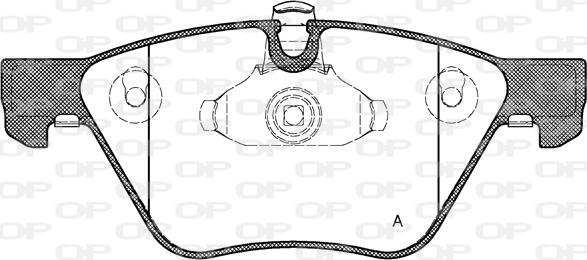 Open Parts BPA1052.00 - Гальмівні колодки, дискові гальма autozip.com.ua