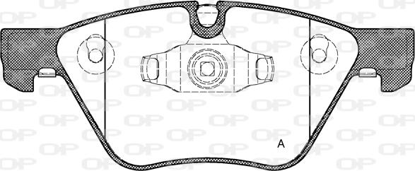 Open Parts BPA1052.10 - Гальмівні колодки, дискові гальма autozip.com.ua