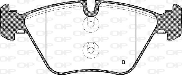 Open Parts BPA1052.10 - Гальмівні колодки, дискові гальма autozip.com.ua