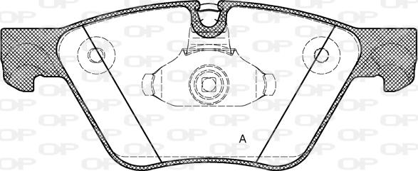 Open Parts BPA1052.30 - Гальмівні колодки, дискові гальма autozip.com.ua