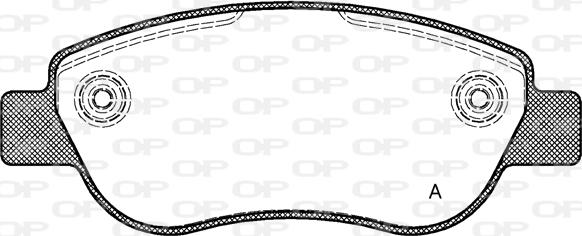 Open Parts BPA1069.00 - Гальмівні колодки, дискові гальма autozip.com.ua