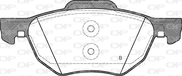 Open Parts BPA1068.02 - Гальмівні колодки, дискові гальма autozip.com.ua