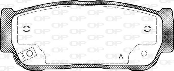 Open Parts BPA1063.02 - Гальмівні колодки, дискові гальма autozip.com.ua