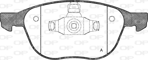 Open Parts BPA1082.00 - Гальмівні колодки, дискові гальма autozip.com.ua