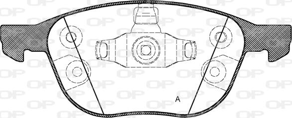 Open Parts BPA1082.30 - Гальмівні колодки, дискові гальма autozip.com.ua