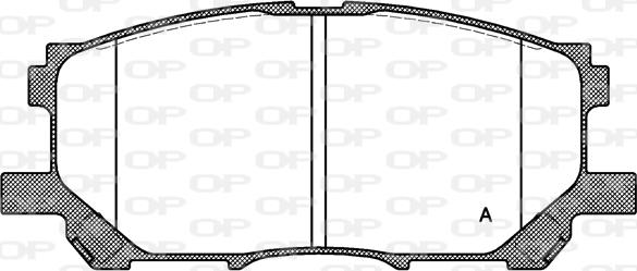 Open Parts BPA1039.00 - Гальмівні колодки, дискові гальма autozip.com.ua