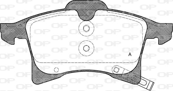Open Parts BPA1036.02 - Гальмівні колодки, дискові гальма autozip.com.ua