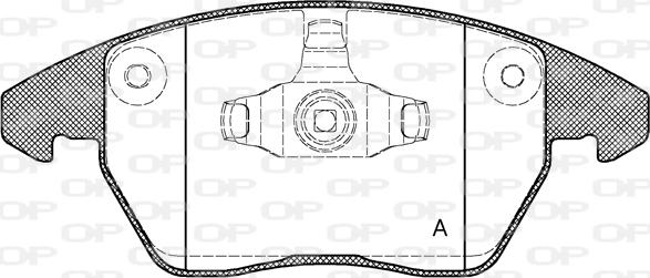 Open Parts BPA1030.10 - Гальмівні колодки, дискові гальма autozip.com.ua