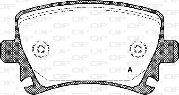 Open Parts BPA1031.00 - Гальмівні колодки, дискові гальма autozip.com.ua