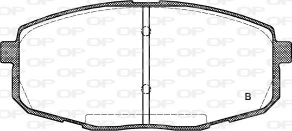 Open Parts BPA1038.02 - Гальмівні колодки, дискові гальма autozip.com.ua