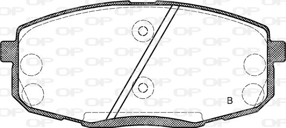 Open Parts BPA1038.12 - Гальмівні колодки, дискові гальма autozip.com.ua