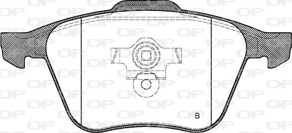 Open Parts BPA1070.00 - Гальмівні колодки, дискові гальма autozip.com.ua