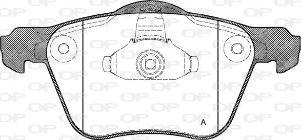 Open Parts BPA1070.00 - Гальмівні колодки, дискові гальма autozip.com.ua