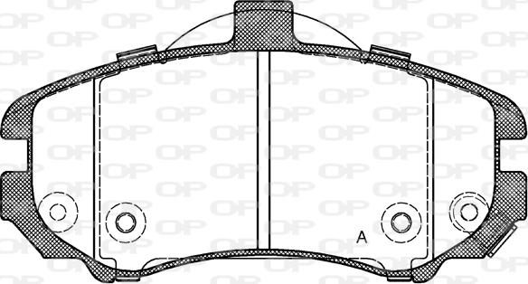 Open Parts BPA1194.02 - Гальмівні колодки, дискові гальма autozip.com.ua