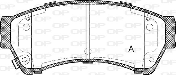 Open Parts BPA1196.02 - Гальмівні колодки, дискові гальма autozip.com.ua
